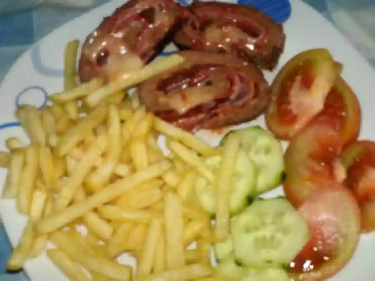 rolo de carne recheado