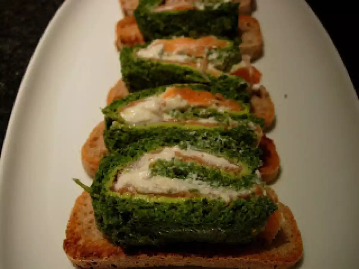 Rolo de espinafres com salmão - foto 2