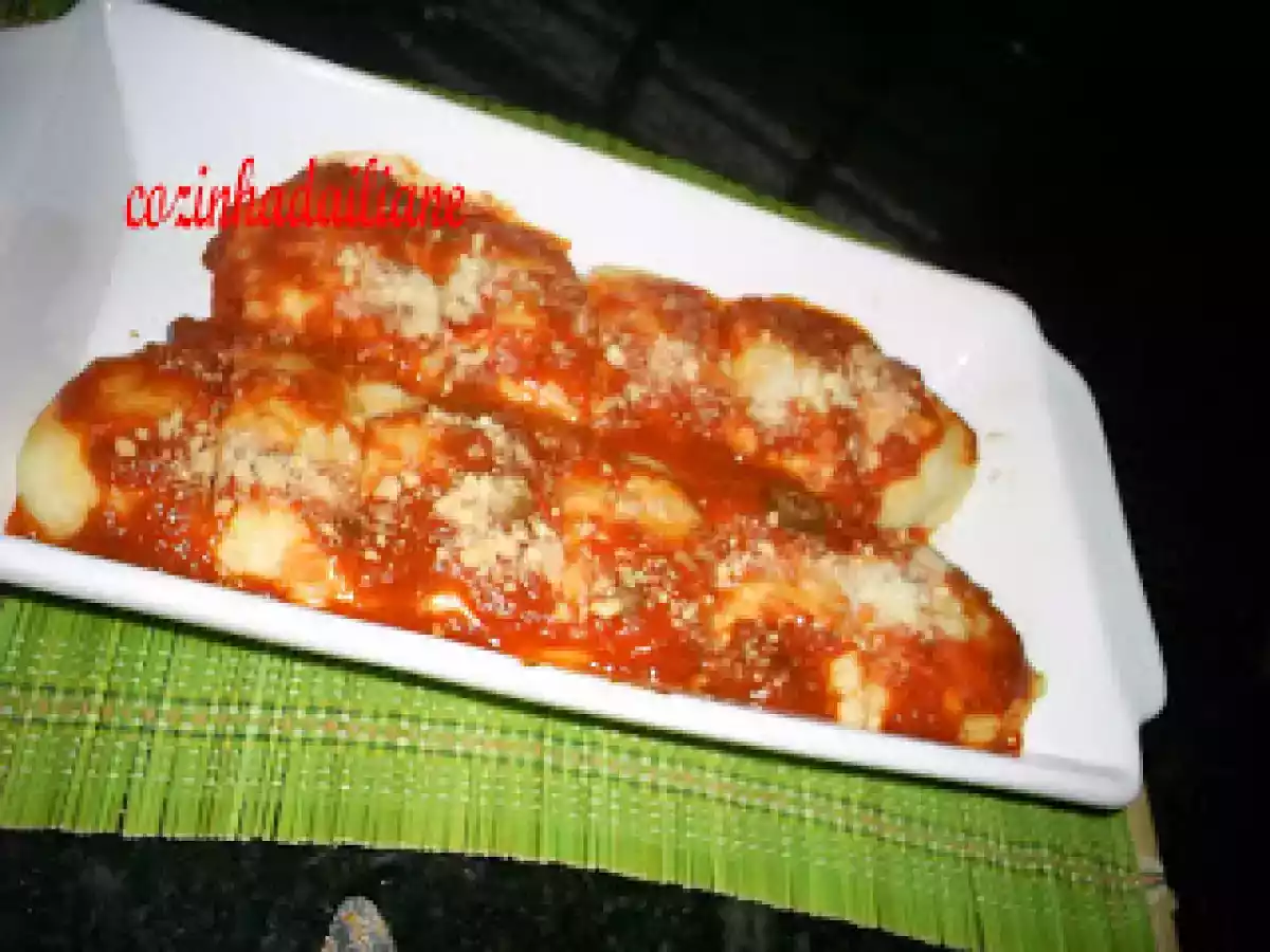 Rondelli de batata com frango