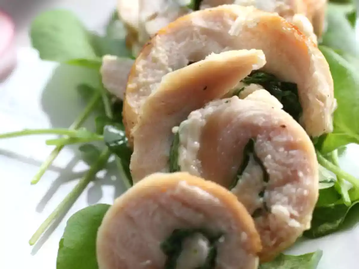 Roulade de Frango com Agrião e Queijo de Cabra - foto 2
