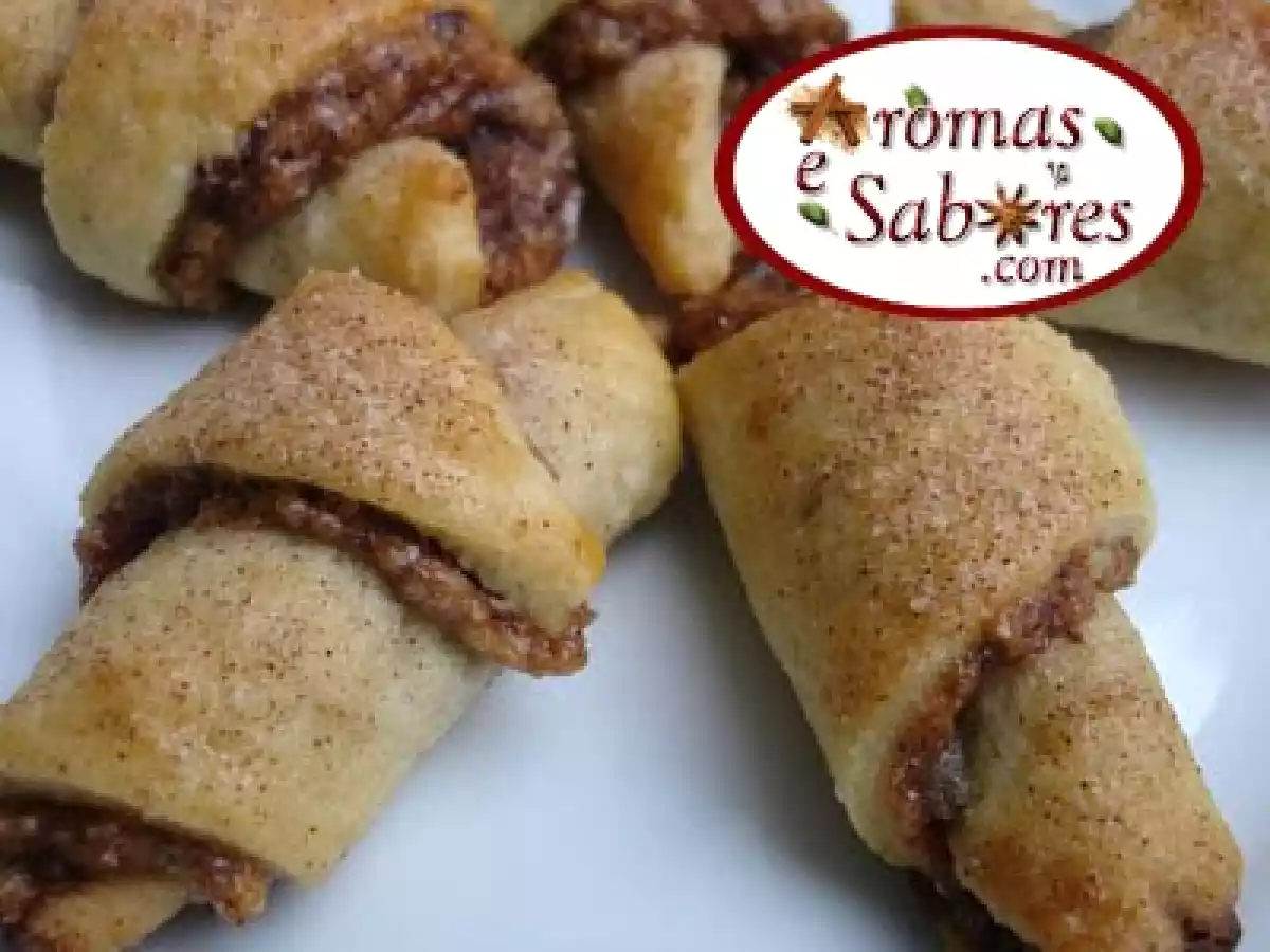 Rugelach - biscoitos de nozes, damasco e chocolate - foto 2