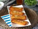 Saganaki assado no forno, a receita grega de queijo feta bem crocante, foto 1