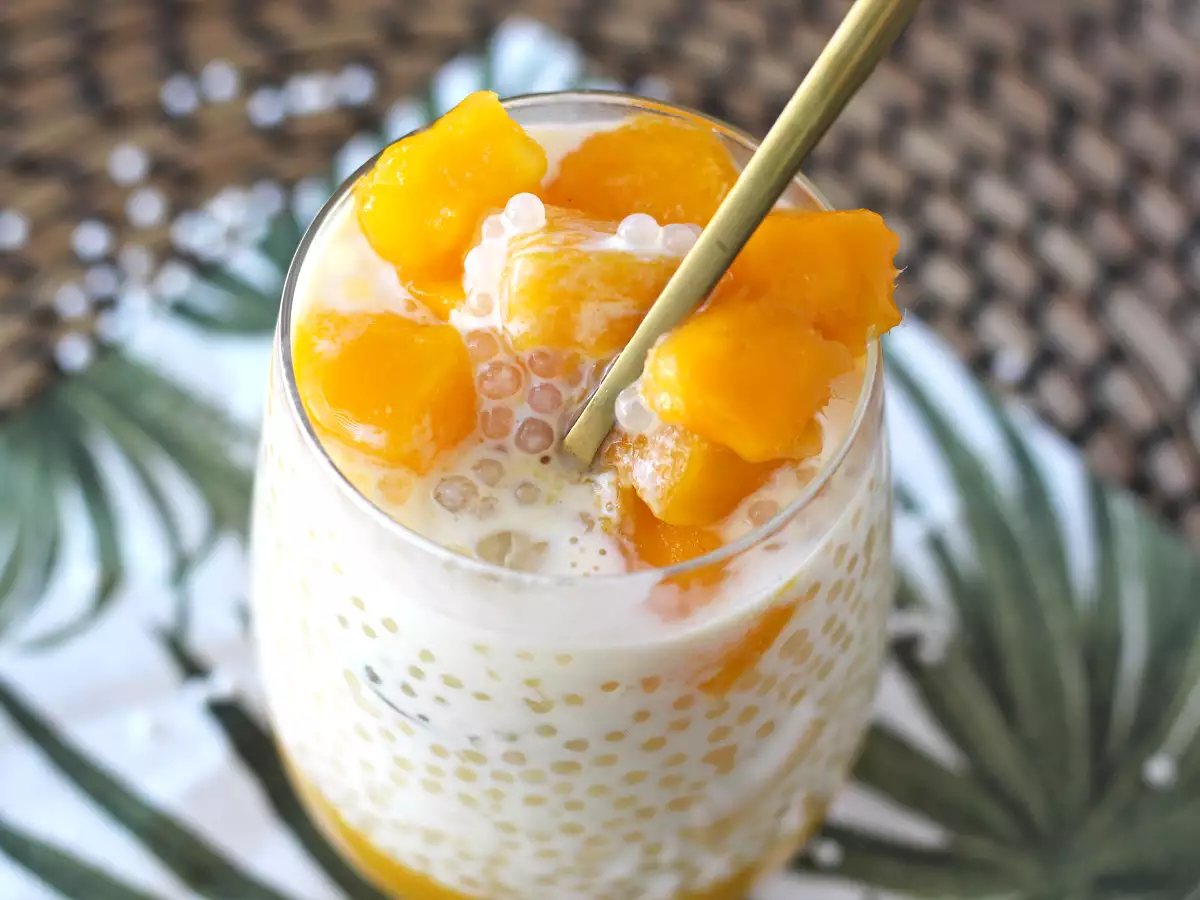 Sagu de manga com leite condensado: cremoso, tropical e irresistível - foto 2