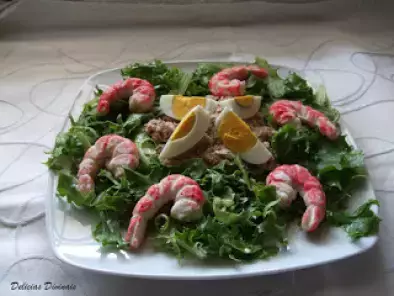 Salada Alface com Maionese de Atum