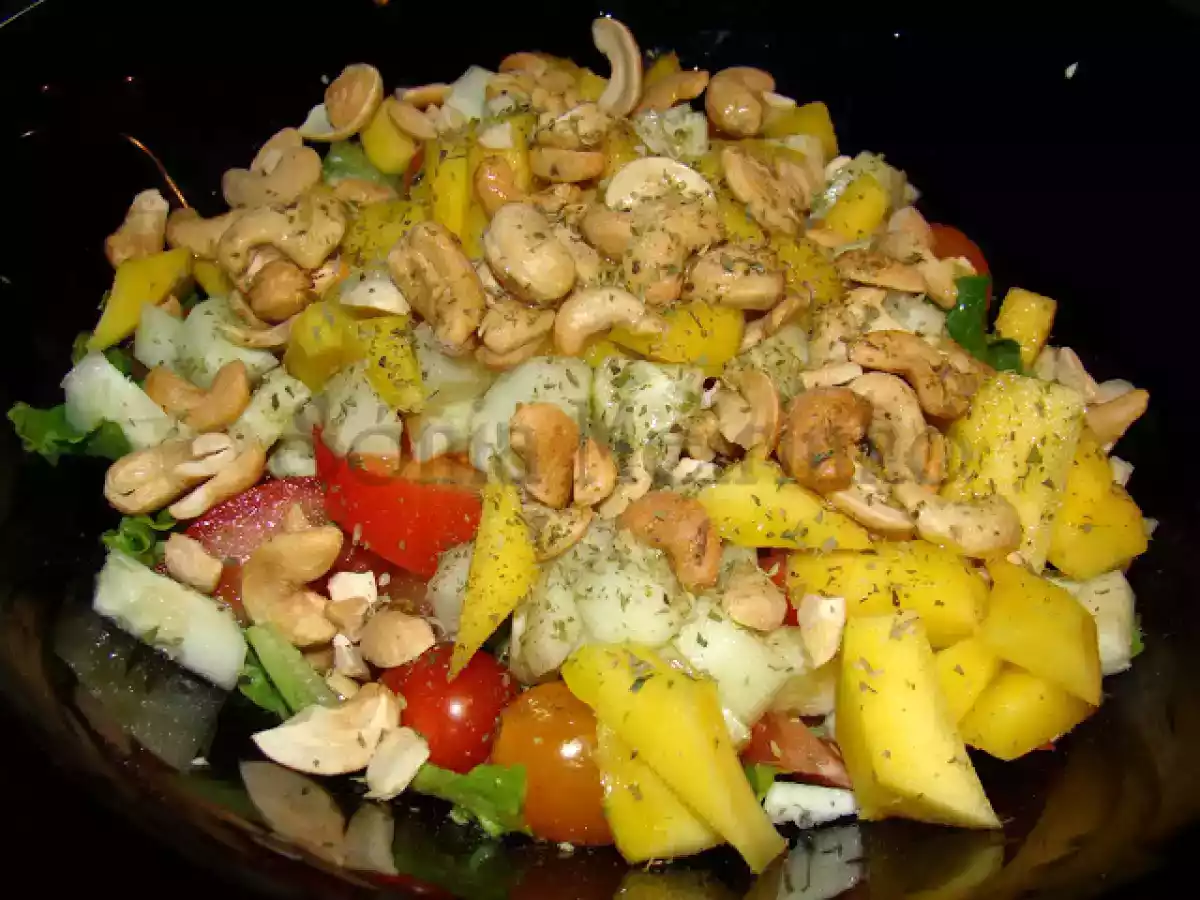 Salada Colorida com Frango Desfiado e Manga - foto 4