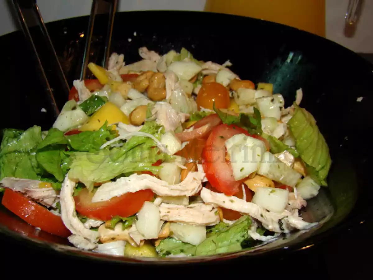 Salada Colorida com Frango Desfiado e Manga - foto 5