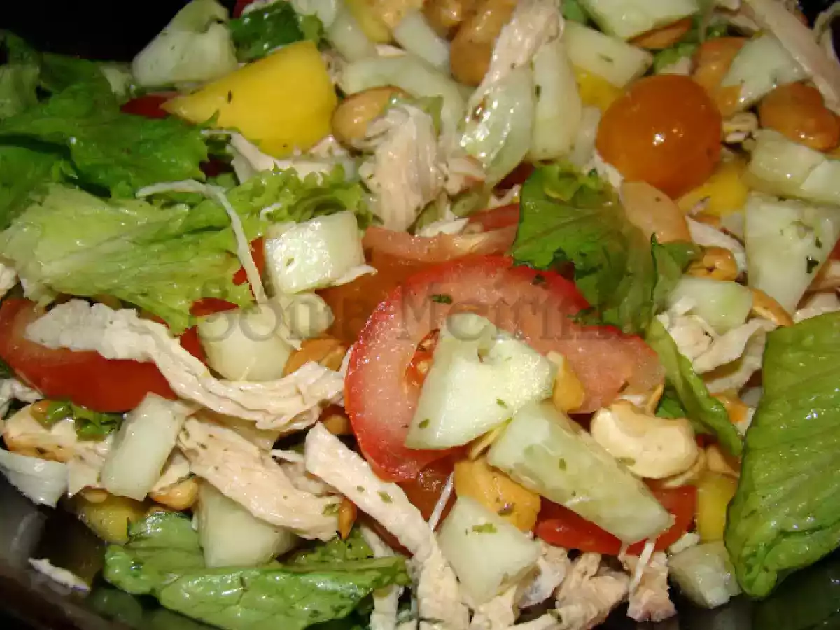 Salada Colorida com Frango Desfiado e Manga - foto 6