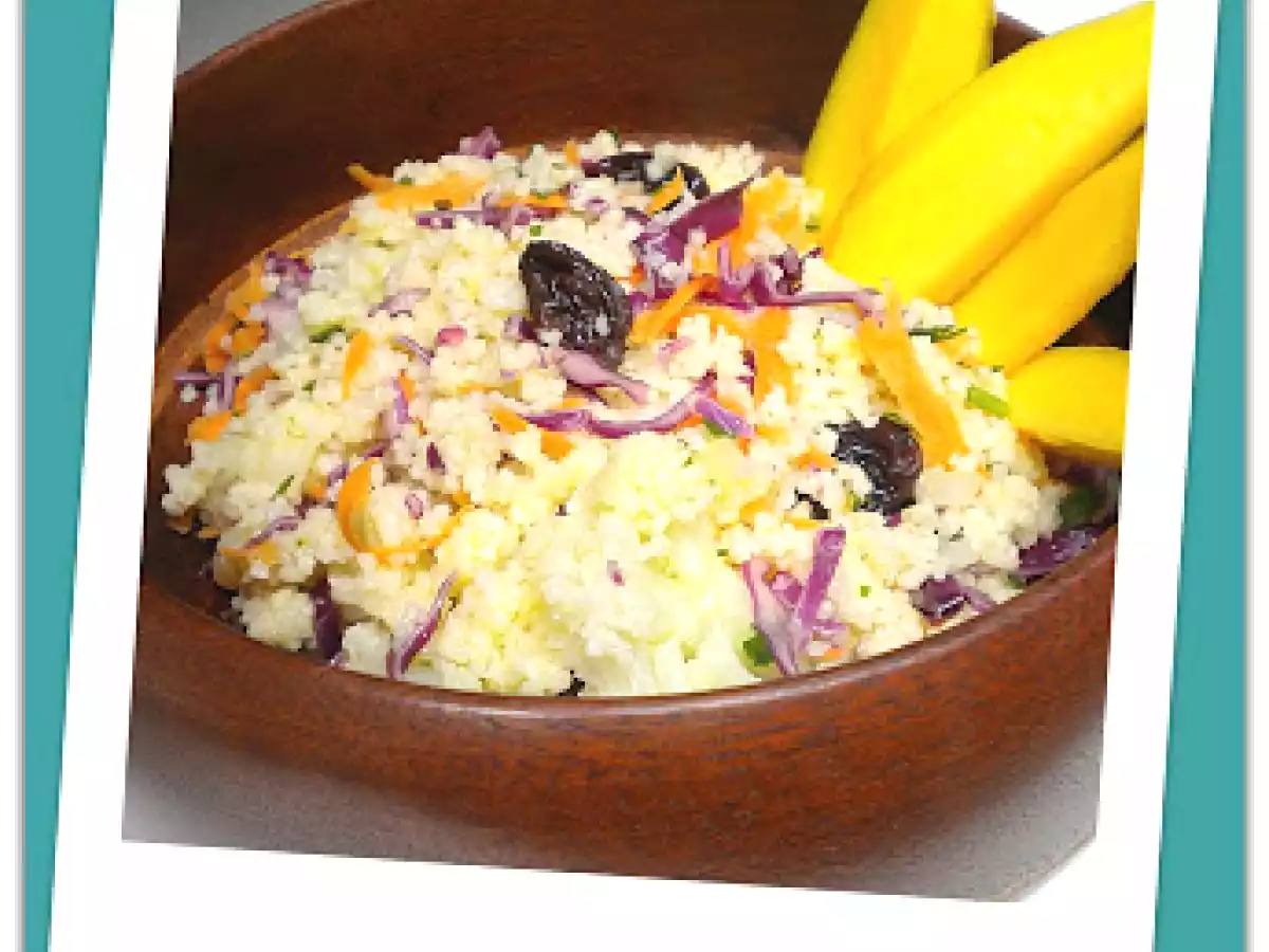 Salada com cuscuz marroquino