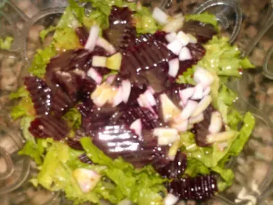 Salada de alface e beterraba