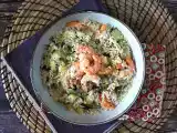 Salada de arroz com camarão, curgete e gengibre, foto 1