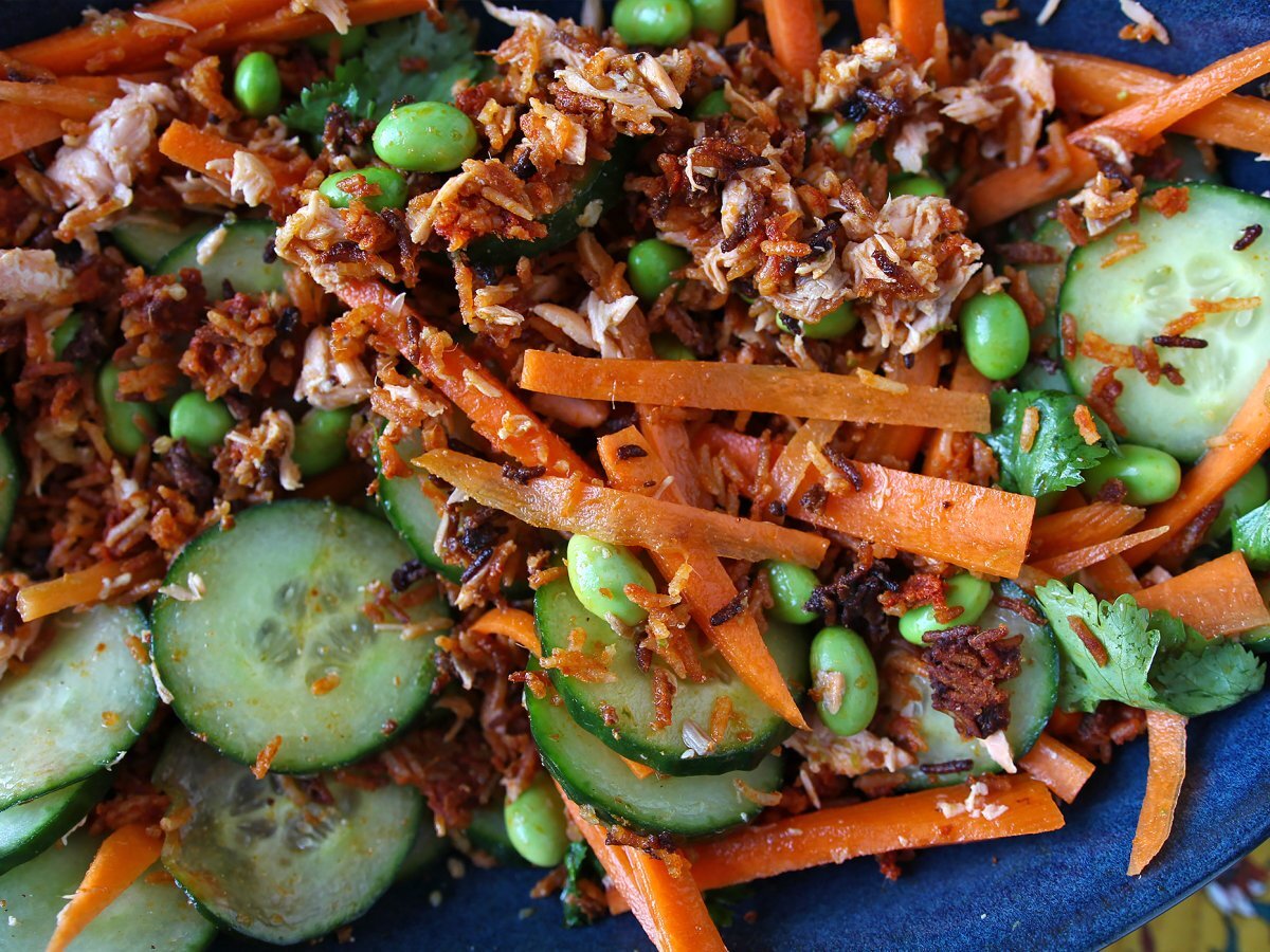 Salada de arroz crocante com salmão e toque picante - foto 4
