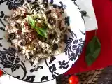 Salada de arroz mediterrânea com atum, azeite, tomate seco e limão, foto 2