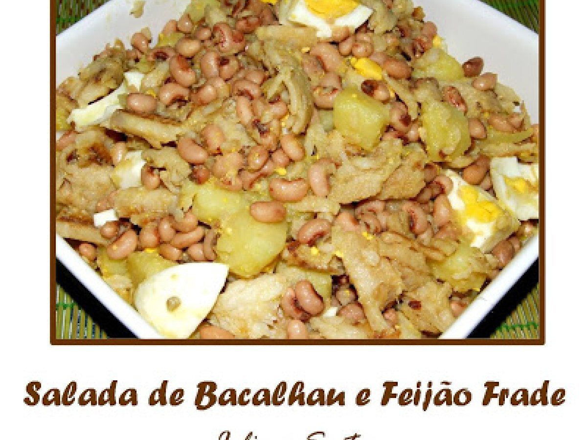 Salada de Bacalhau e Feijão Frade