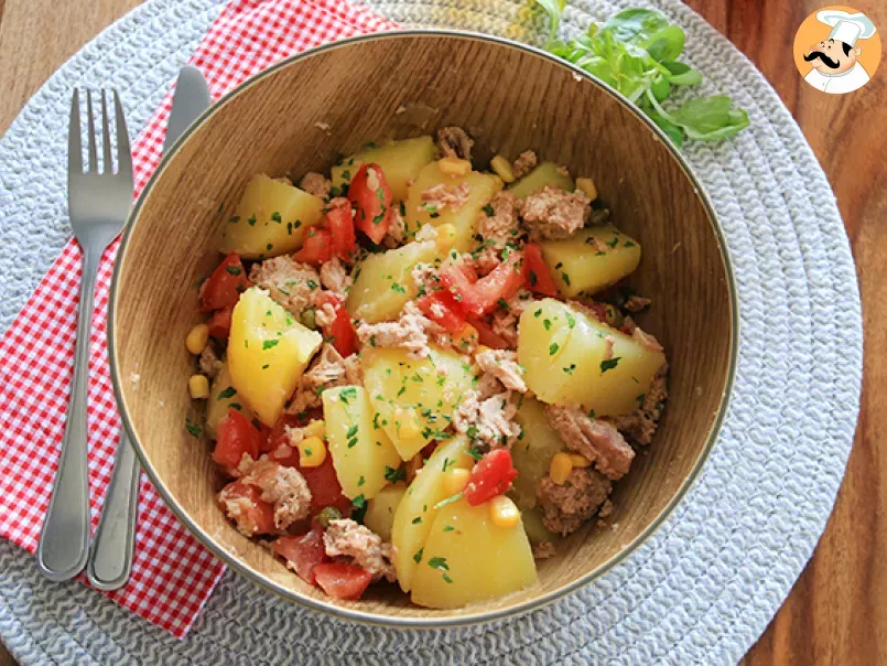 Salada de batata, atum e tomate - foto 2