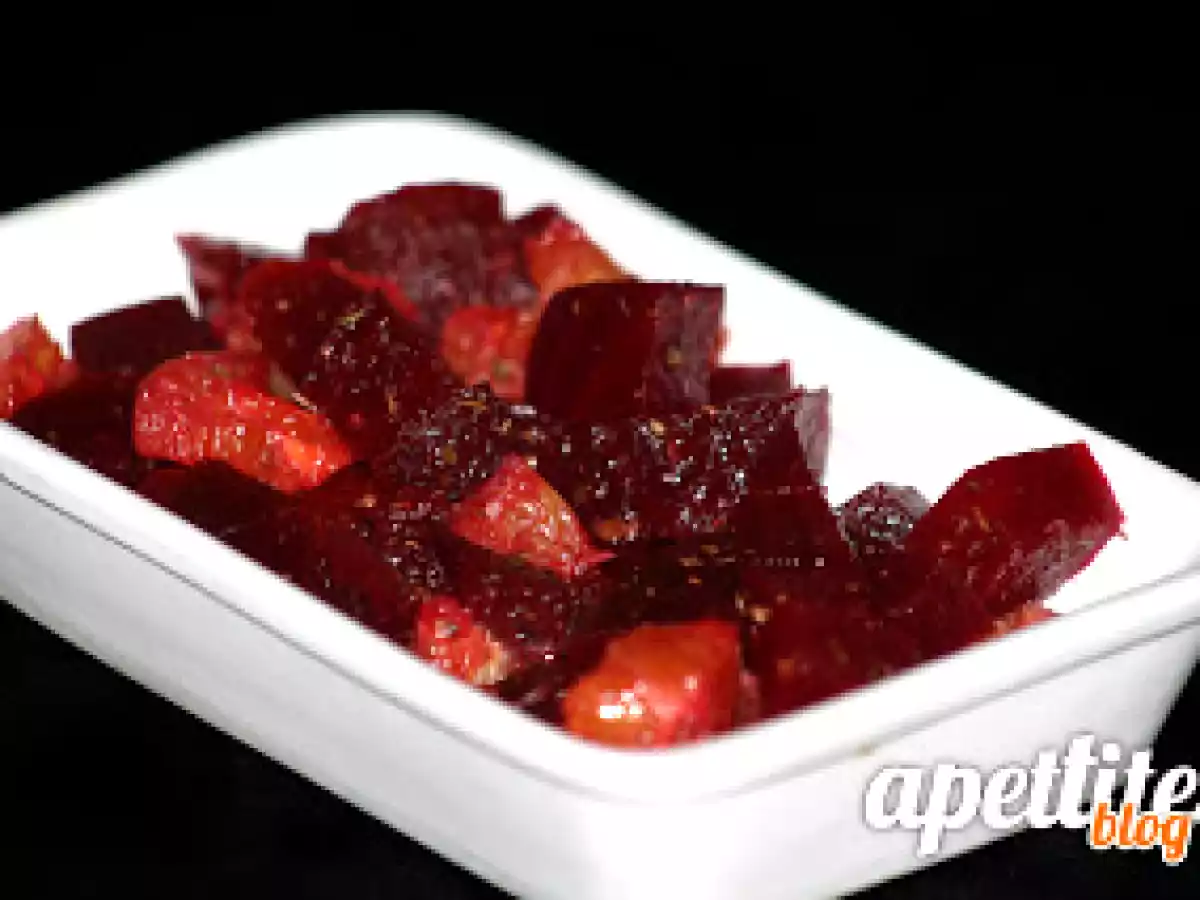 Salada de Beterraba vermelha e Laranja