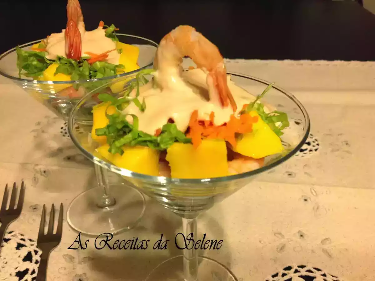 Salada de Camarão com Manga