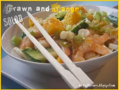 Salada de camarão & manga