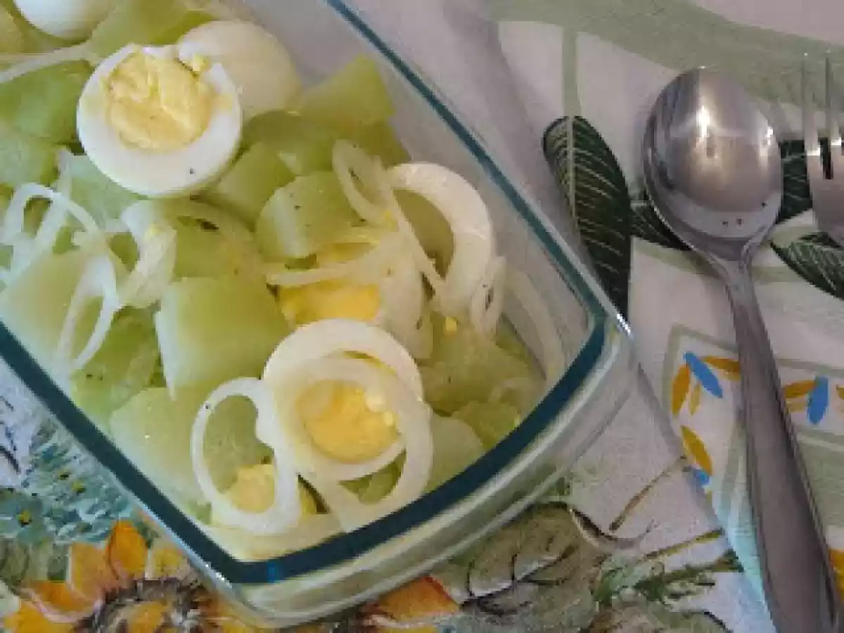 Salada de Chuchu com Ovos