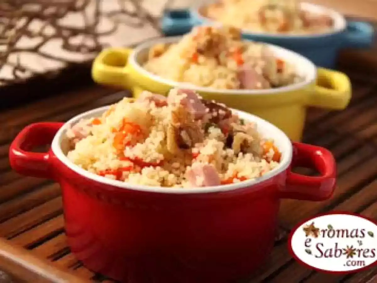 Salada de couscous marroquino com presunto e etc. - foto 2