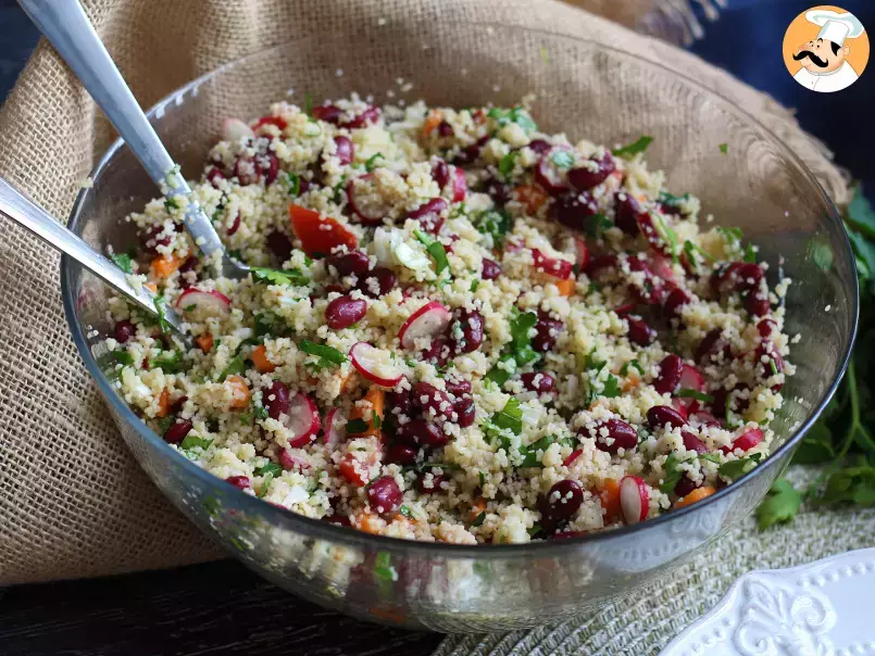 Salada de cuscuz, saudável e colorida, foto 3