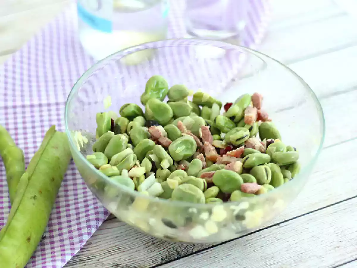 Salada de feijão fava - foto 3