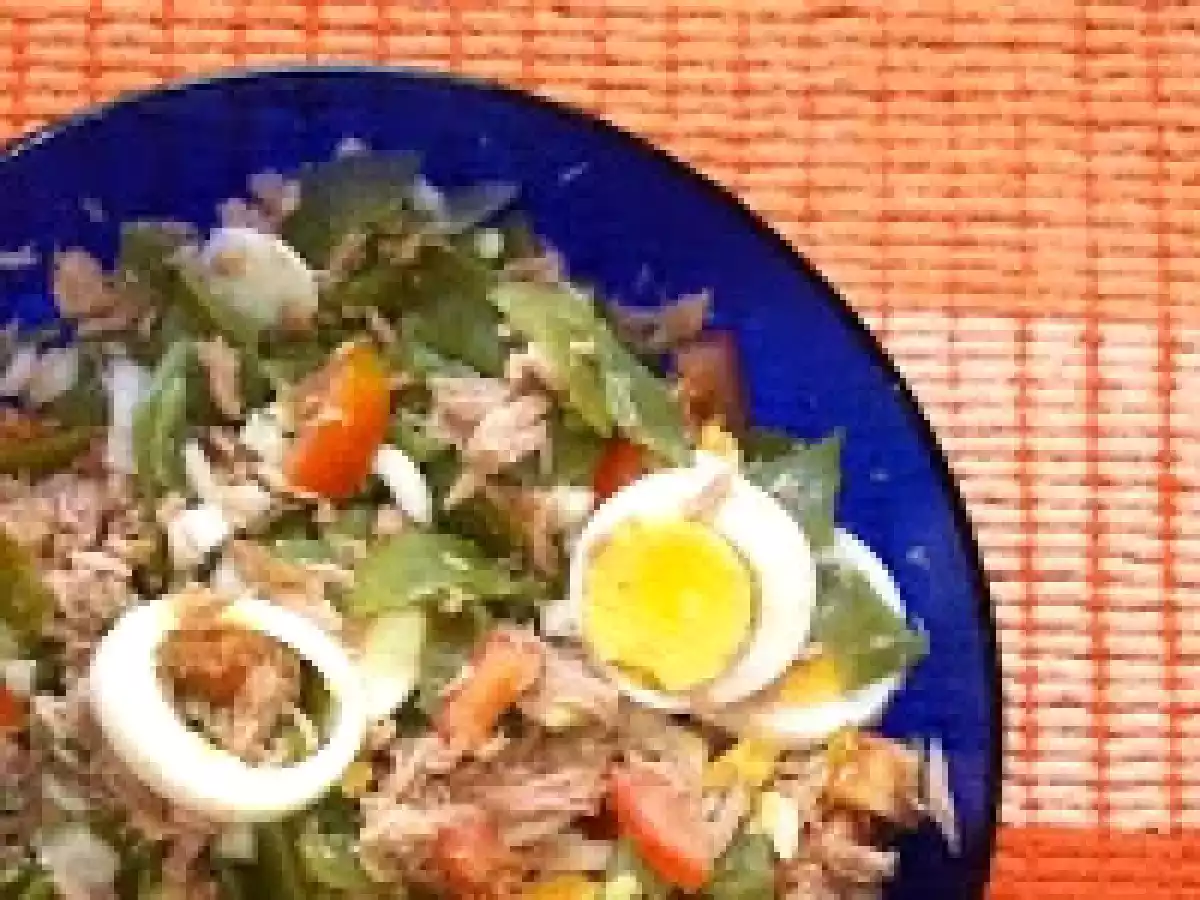 Salada de feijão-verde