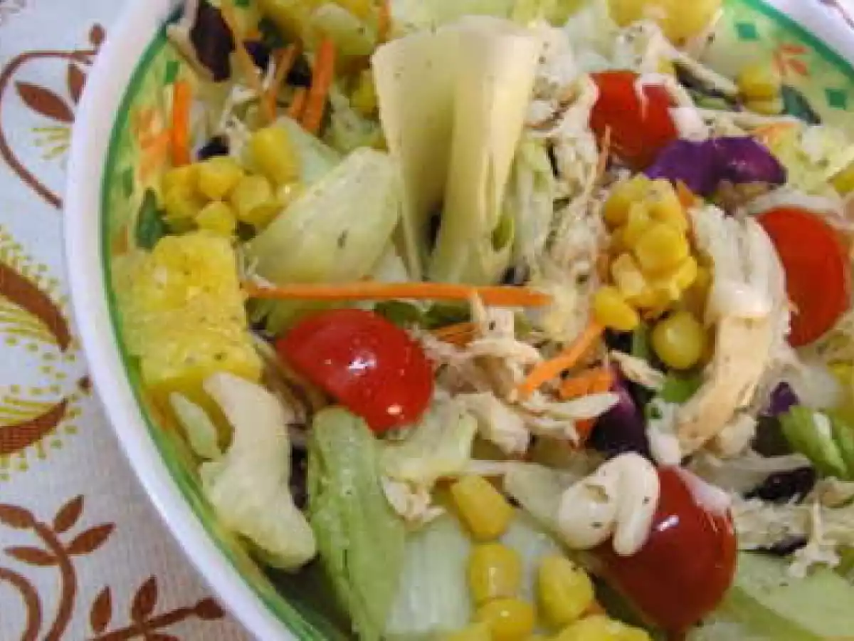 Salada de frango com ananás - foto 3