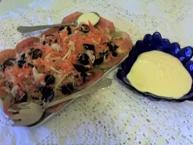 Salada de frango com uvas