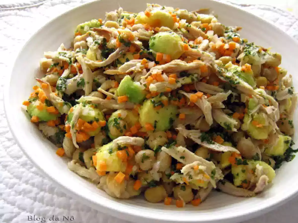 Salada de Grão e Abacate