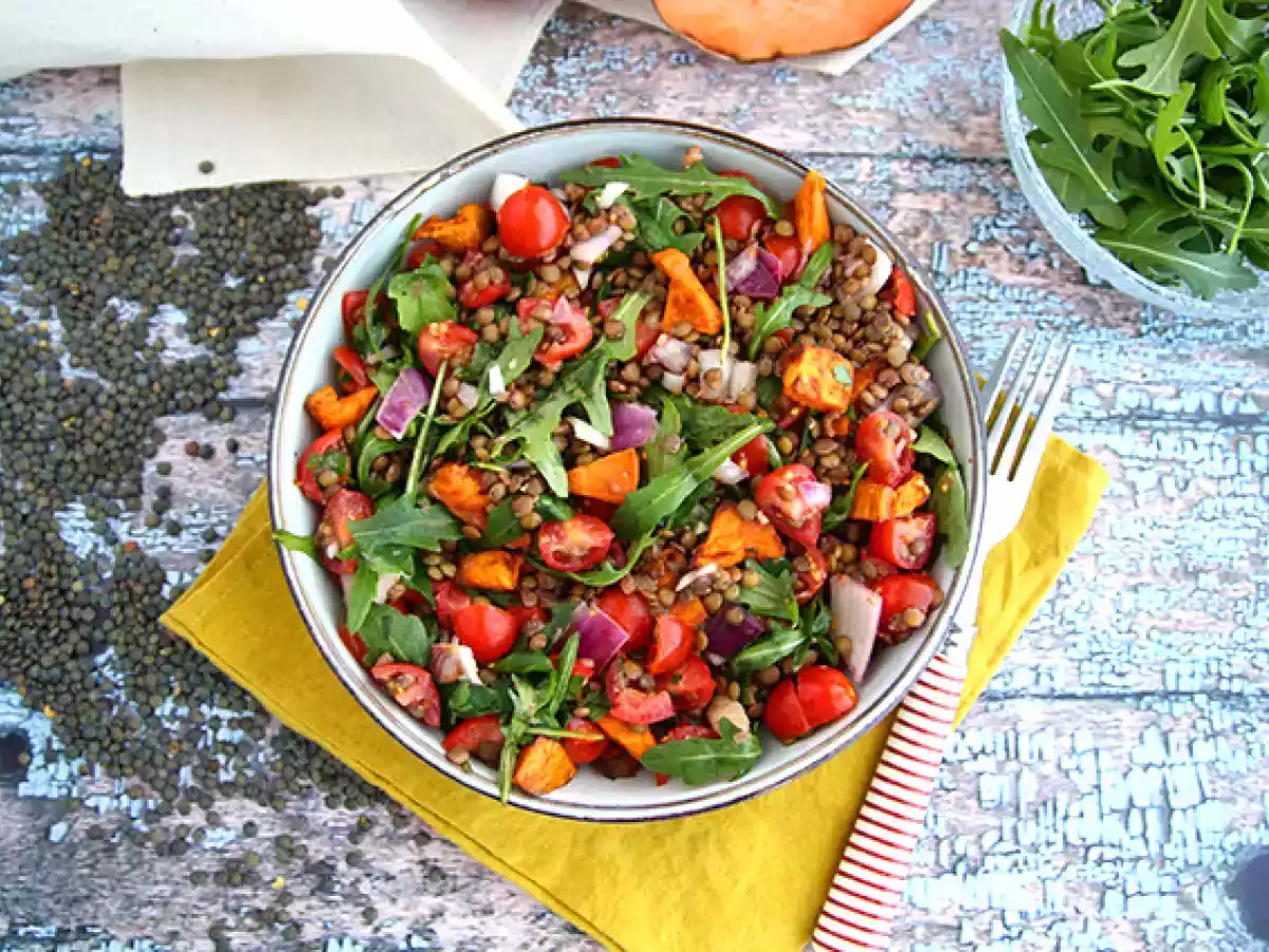 Salada de lentilhas e batata doce - foto 2