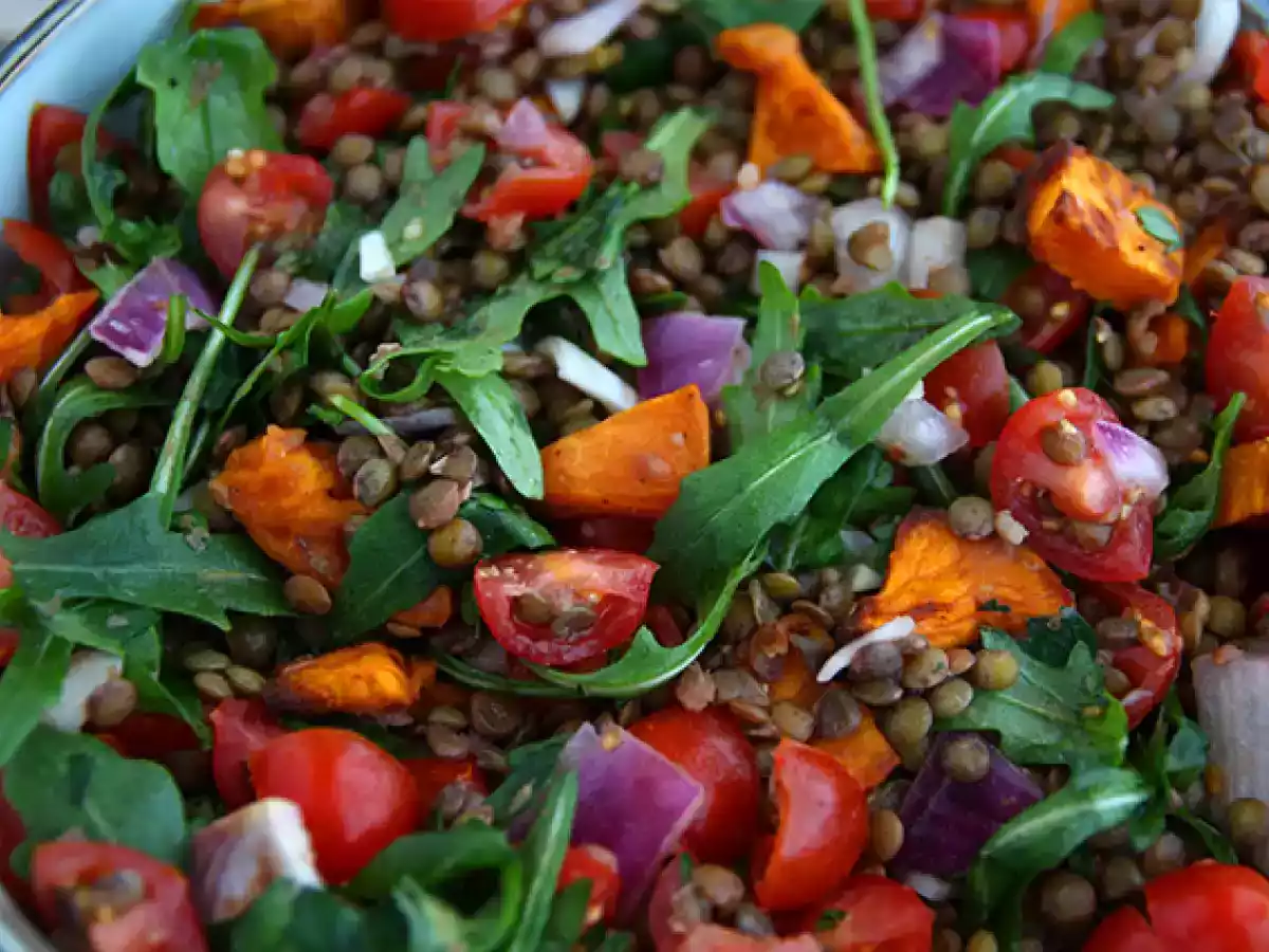 Salada de lentilhas e batata doce - foto 3
