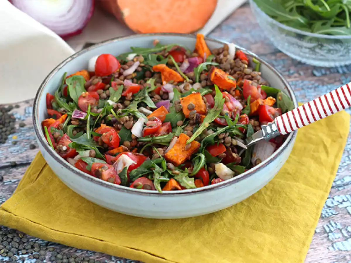Salada de lentilhas e batata doce - foto 5
