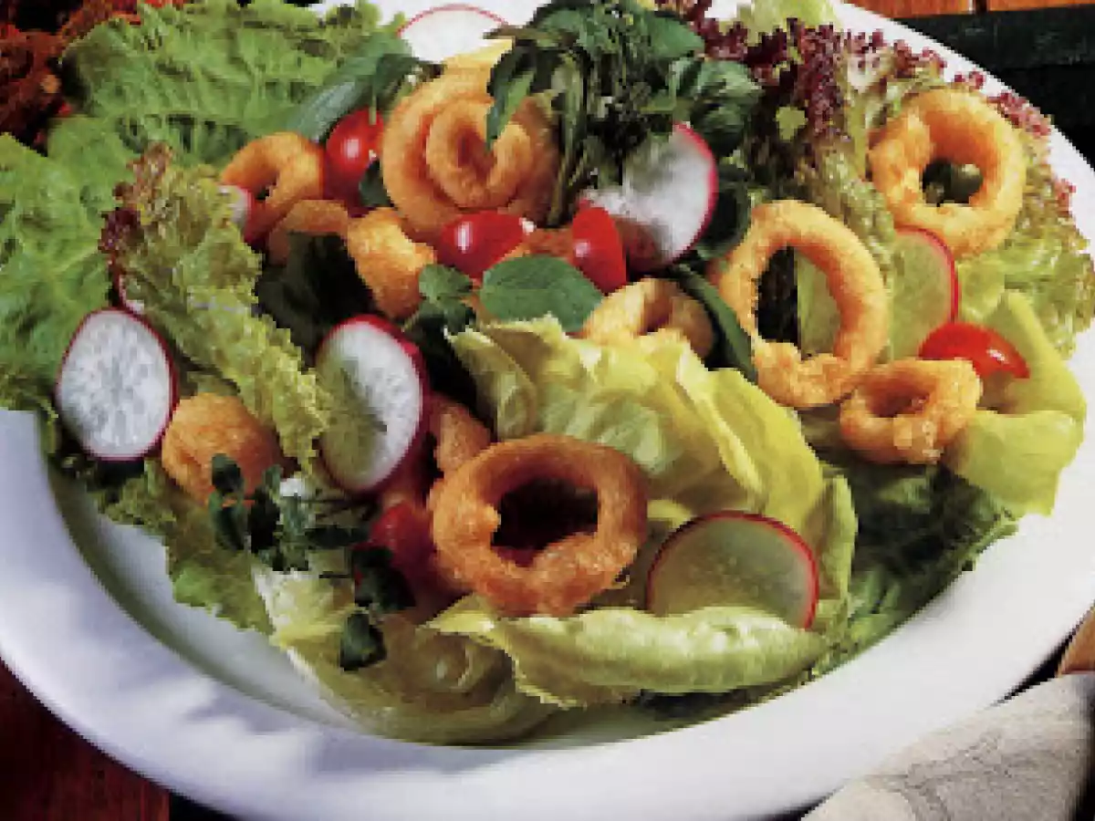 Salada de Lulas Fritas
