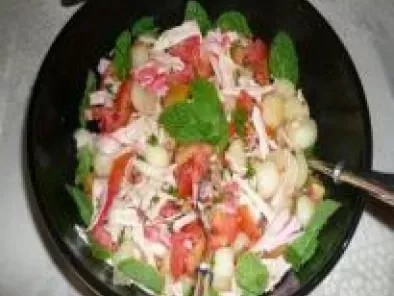 Salada de Macarrão com kani