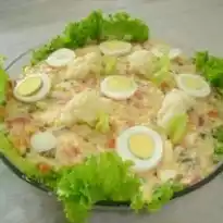 Salada de maionese com couve flor
