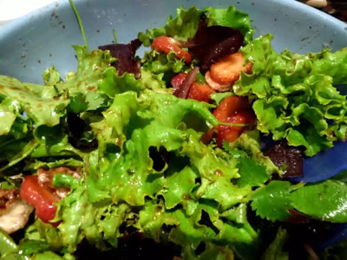 Salada de morangos e mozzarella