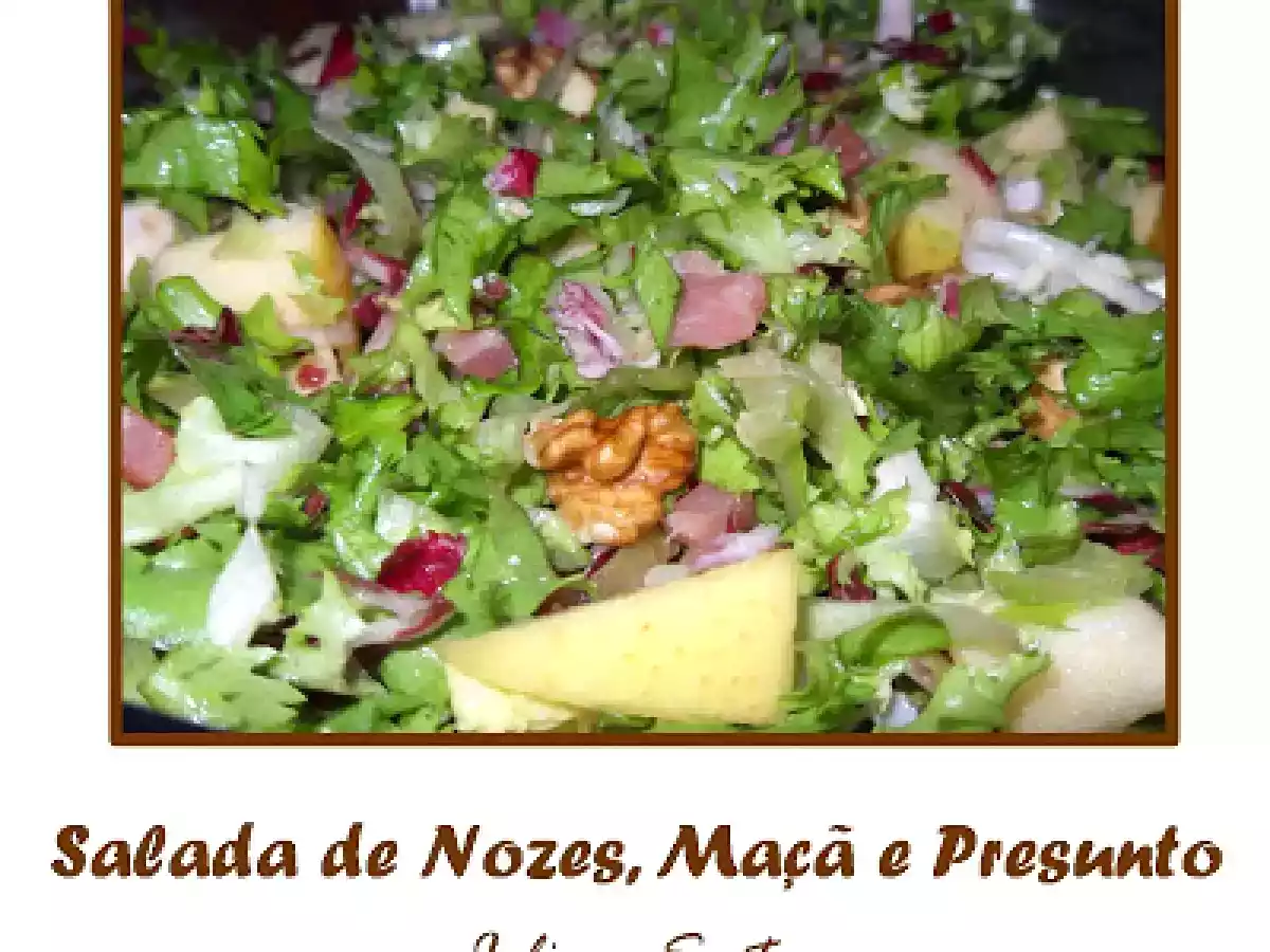 Salada de Nozes, Maçã e Presunto