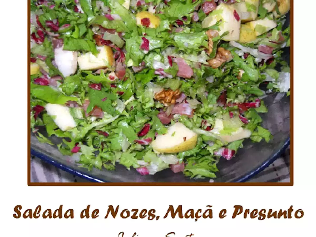 Salada de Nozes, Maçã e Presunto - foto 2