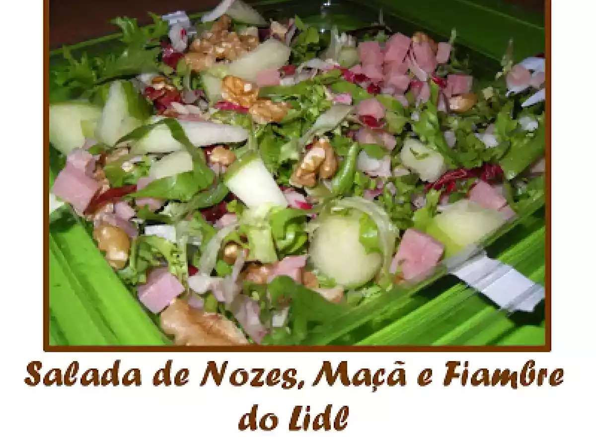 Salada de Nozes, Maçã e Presunto - foto 3