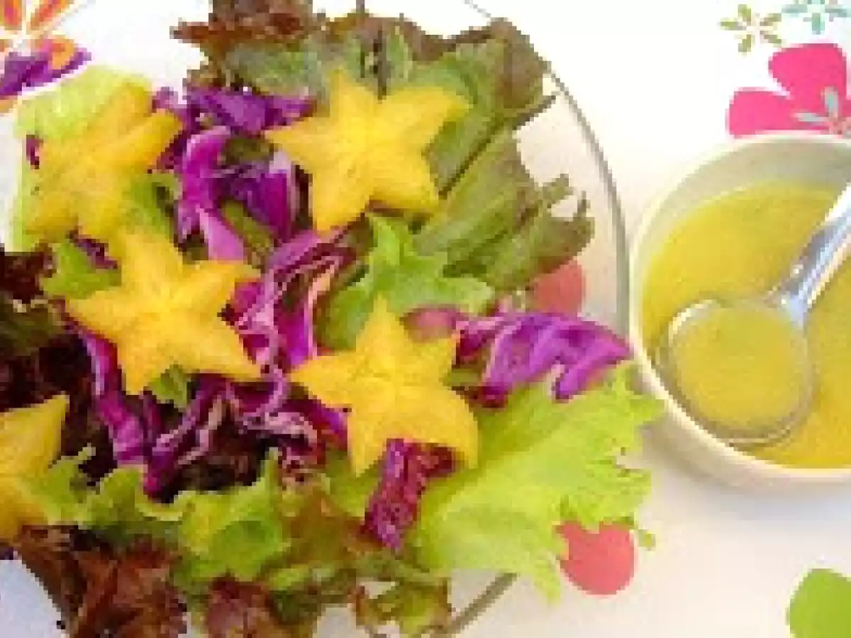 Salada de Outono com Vinagrete de Laranja (laranja)