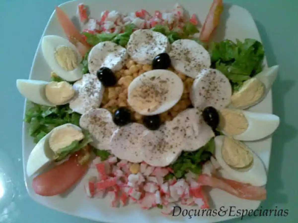 Salada de Ovo e Tomate