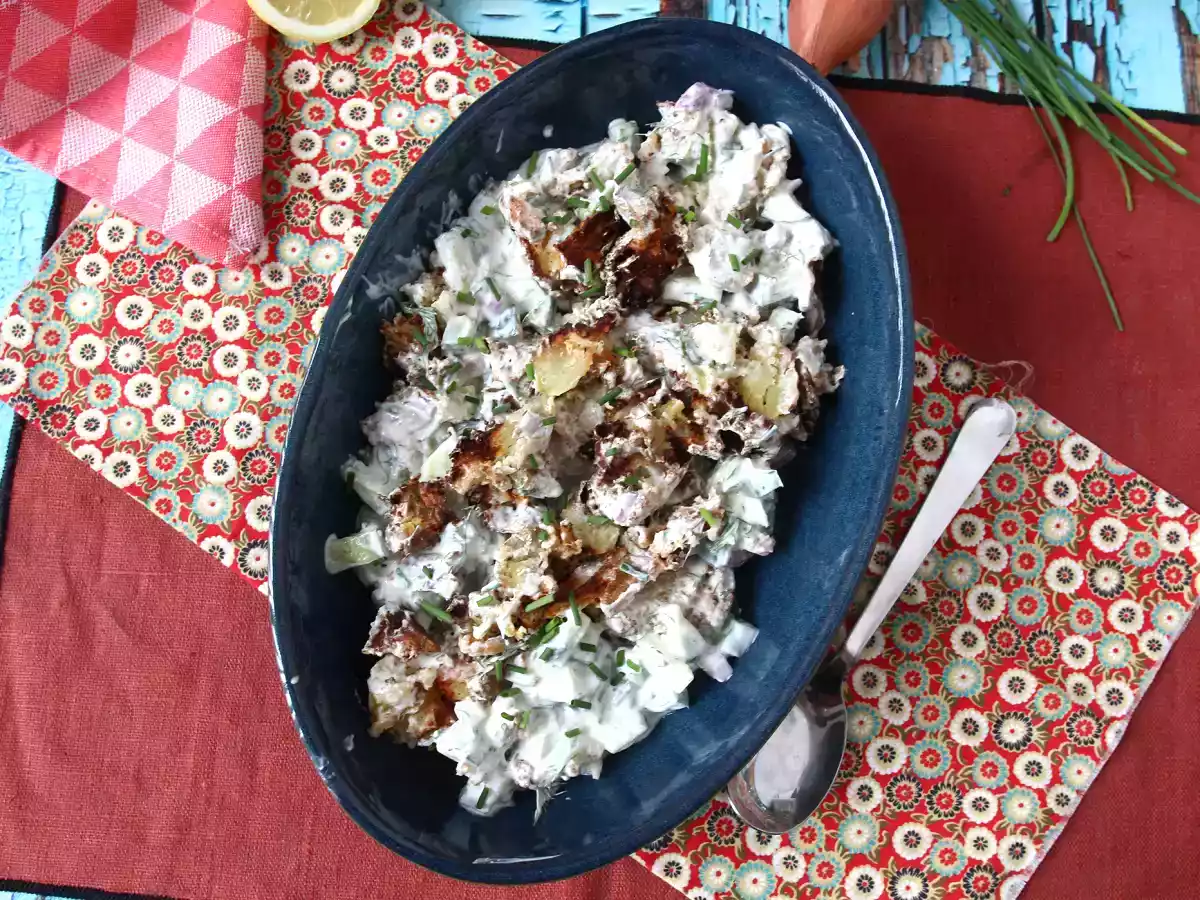 Salada de pepino com batata a murro - foto 7