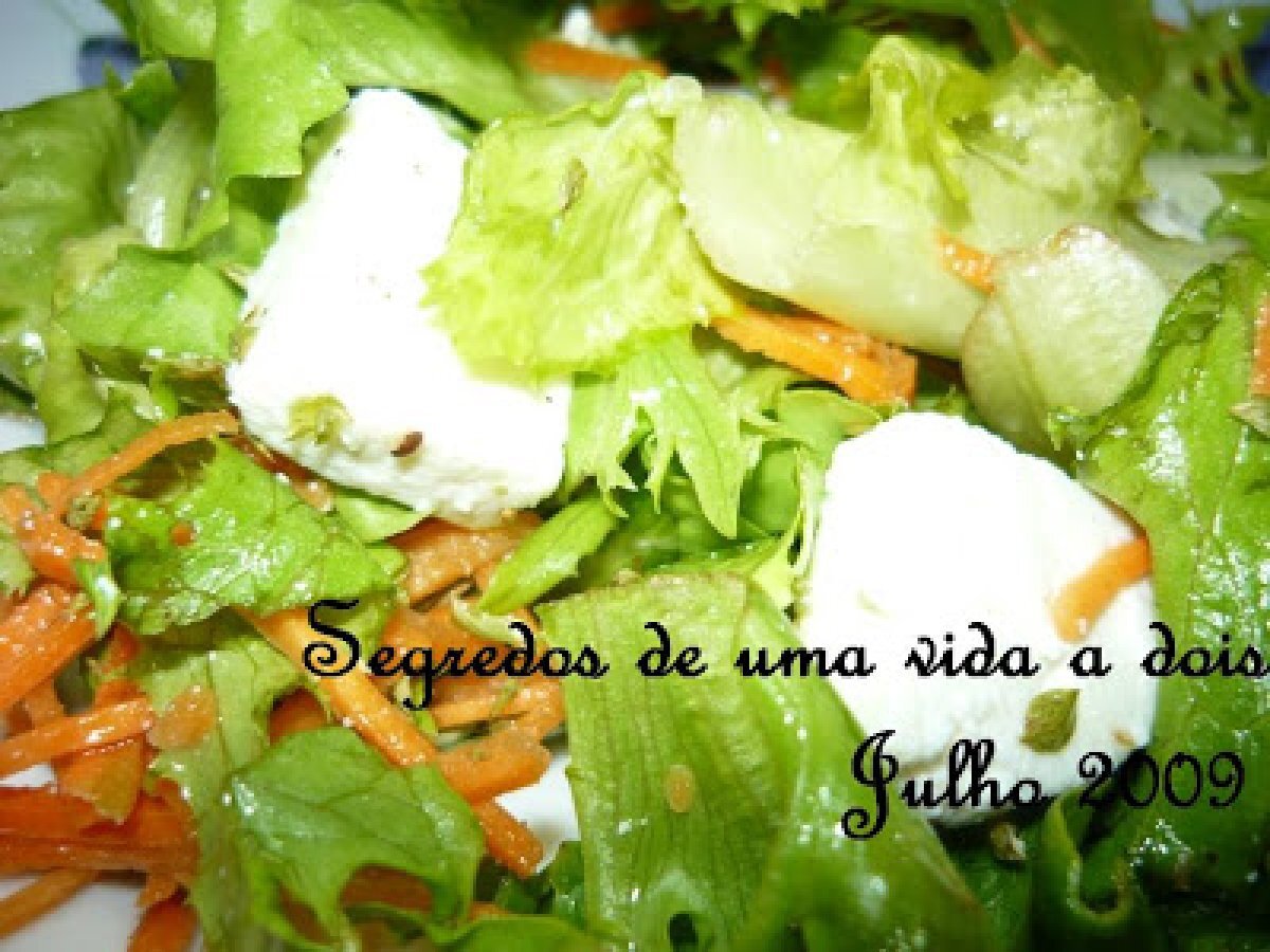 Salada de queijo fresco