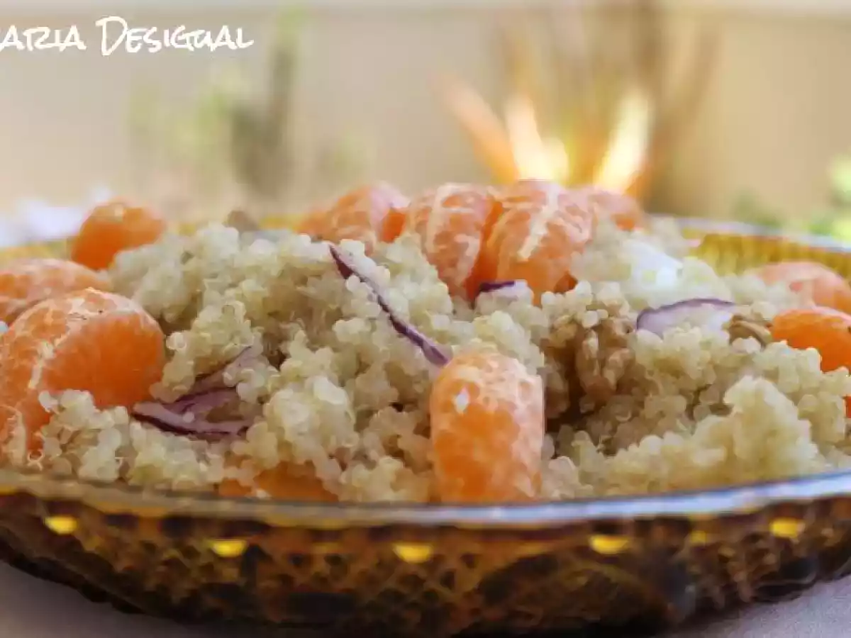 Salada de Quinoa com Tangerina e Legumes