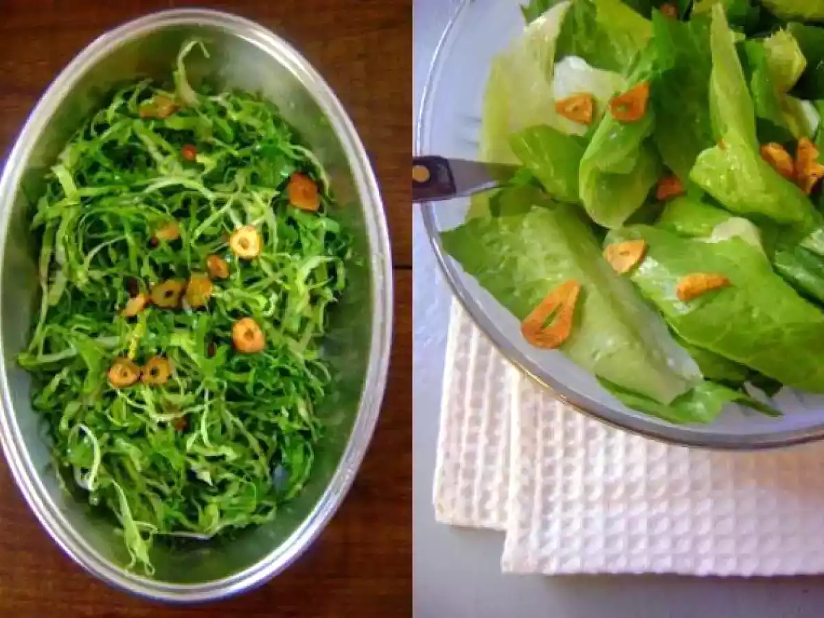 SALADA DE RADITE COM CHIPS DE ALHO - foto 2
