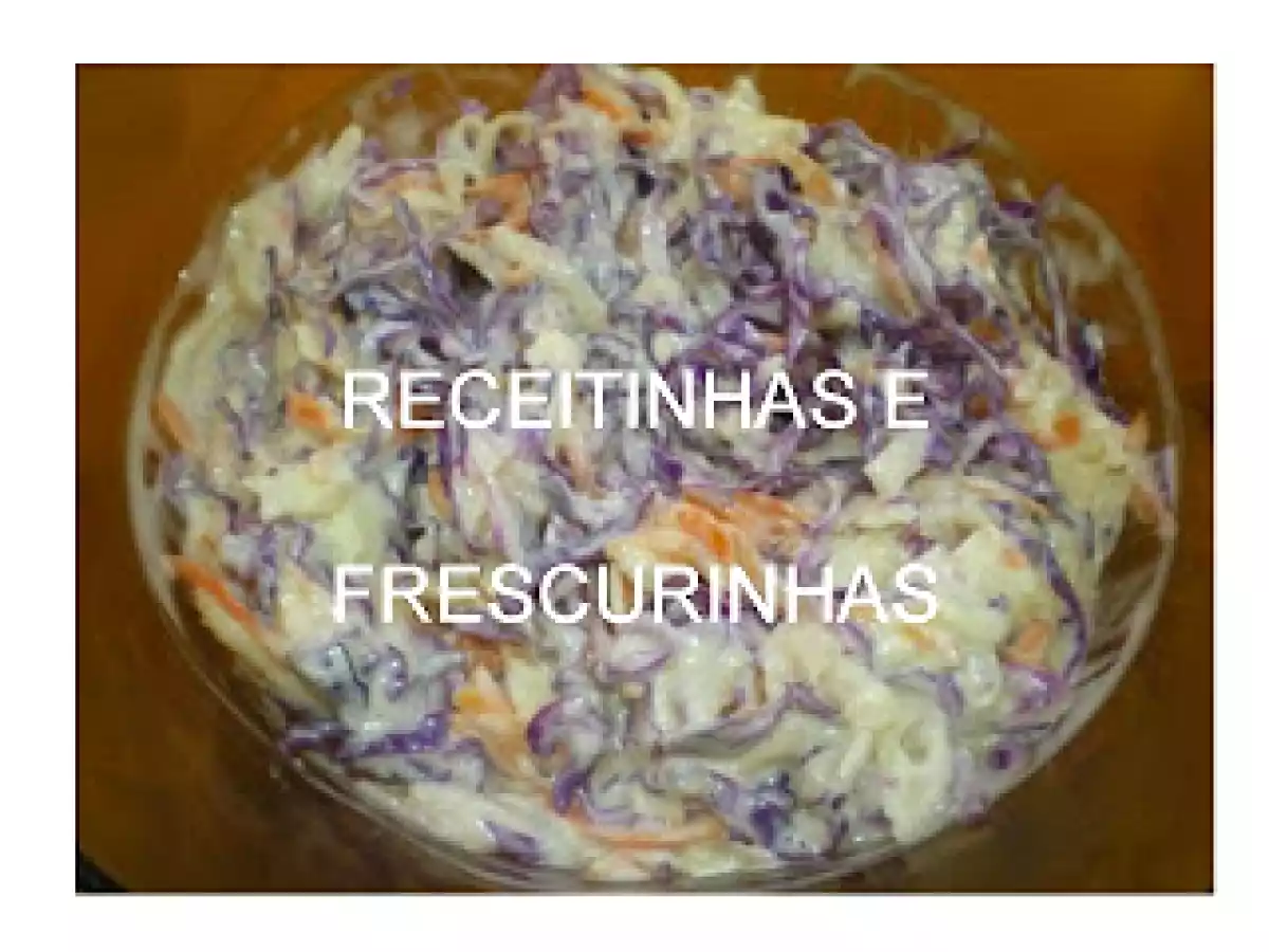 Salada de repolho roxo