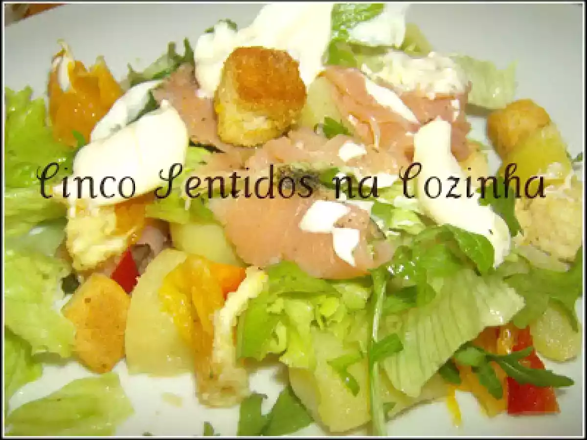 Salada de salmão fumado e laranja - foto 3