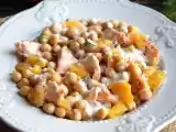 Salada de salmão, grão de bico e laranja, foto 1