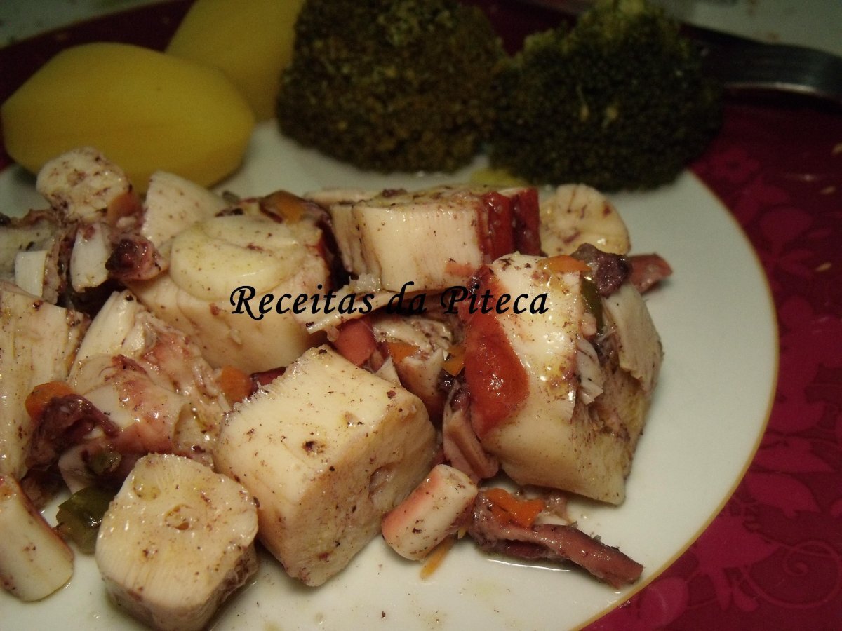 Salada de tentáculos de pota