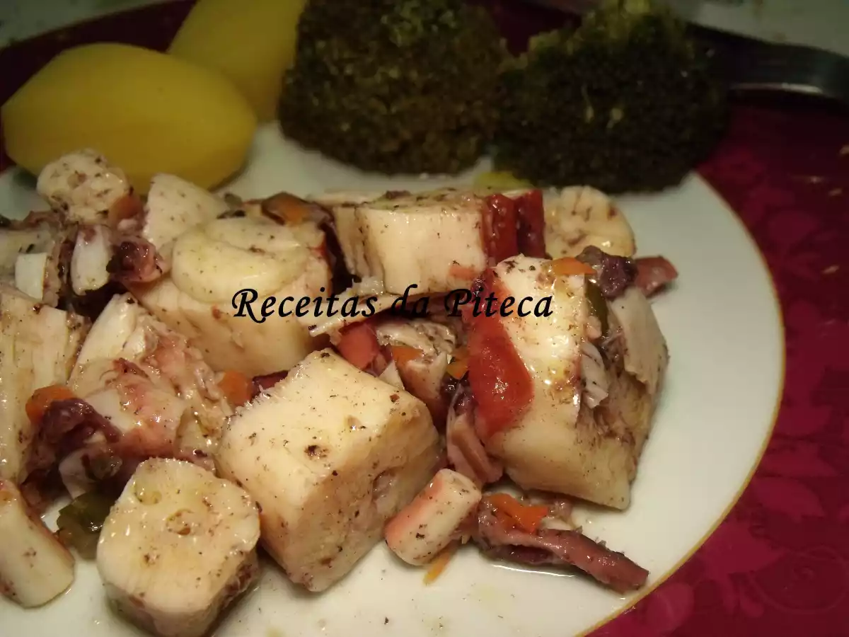 Salada de tentáculos de pota